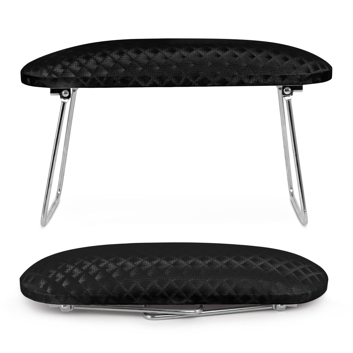 Krofaue Nail Arm Rest folding-design provides versatile support for long manicure sessions.