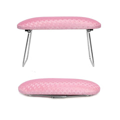 Krofaue Nail Arm Rest in pink provides stable support during acrylic nail sessions.