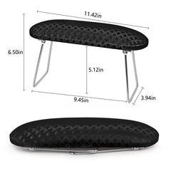 Krofaue Nail Arm Rest two-height option enhances comfort during different nail services.