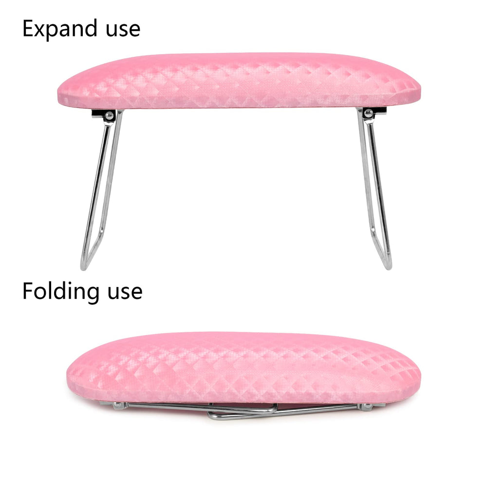 Krofaue Nail Arm Rest unfolded mode offers adjustable height.