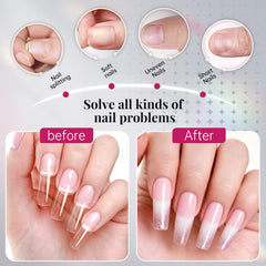 Krofaue box of 10 sizes for precise nail tip fitting.