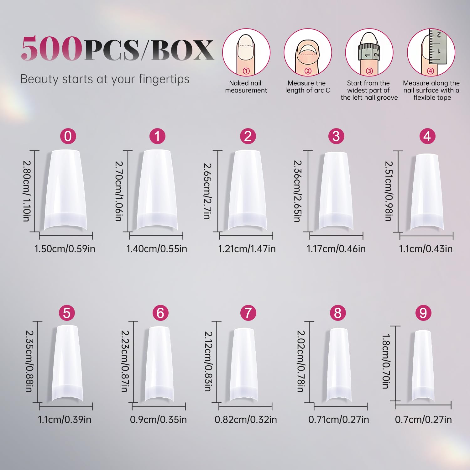 krofaue professional nail tips suitable for nail art learners and pros