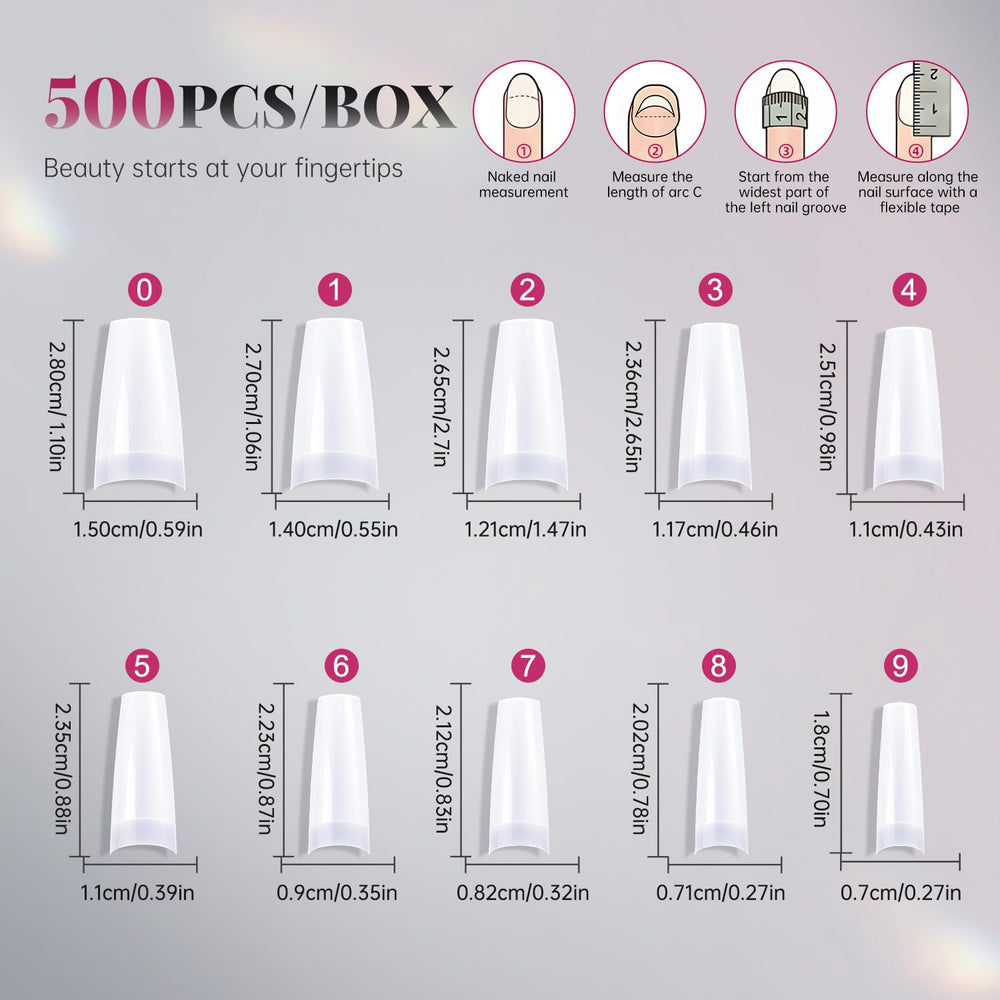 krofaue professional nail tips suitable for nail art learners and pros