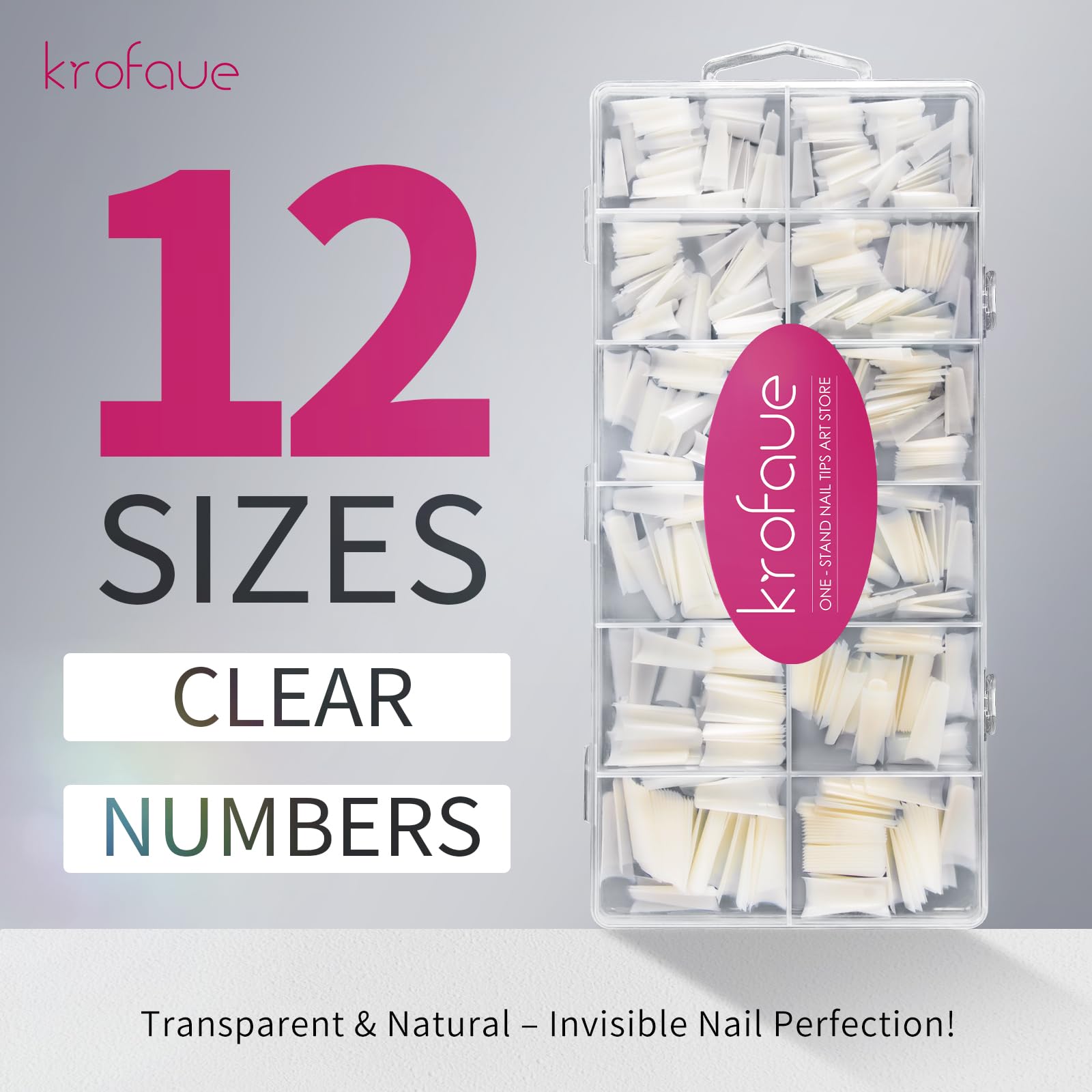 Krofaue professional-looking nails suitable for home or salon use.