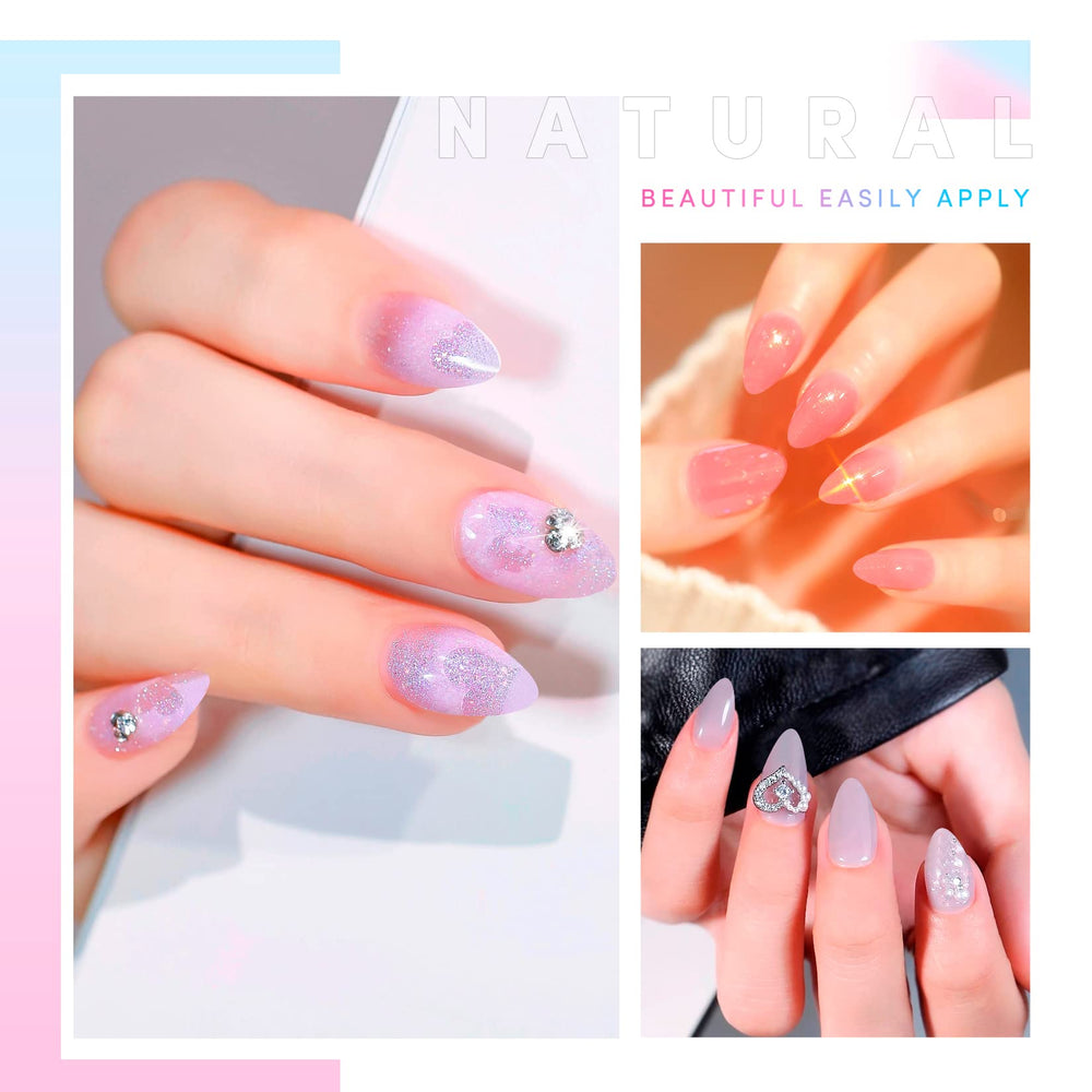 Krofaue professional use almond tips ideal for salons and DIY nail art