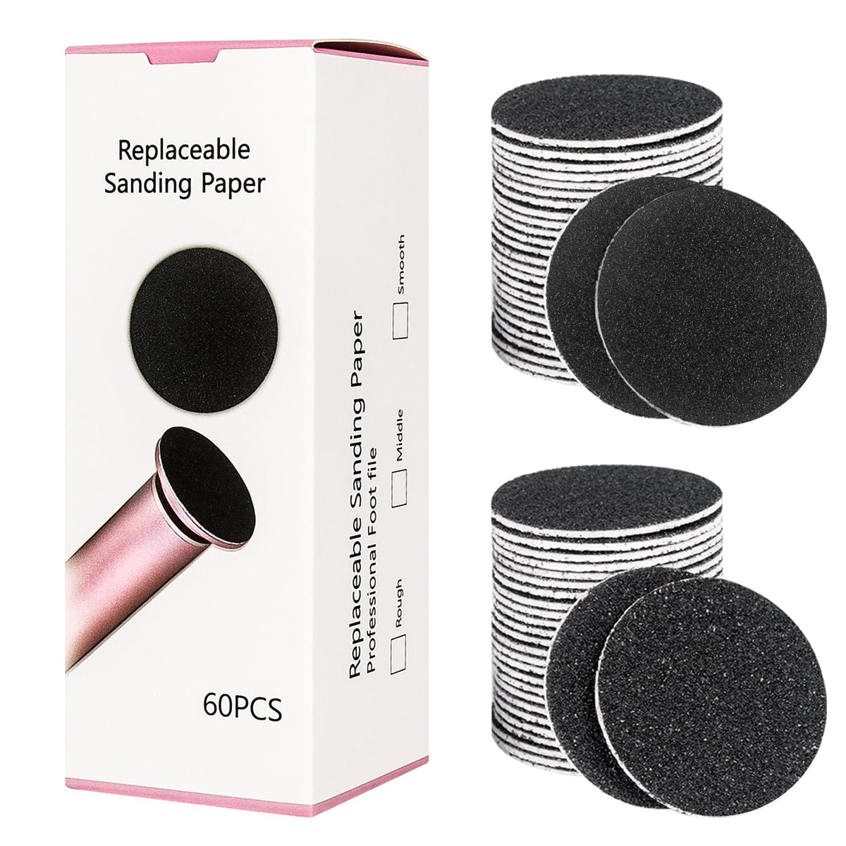 Krofaue 80‑grit replaceable disc for tough calluses