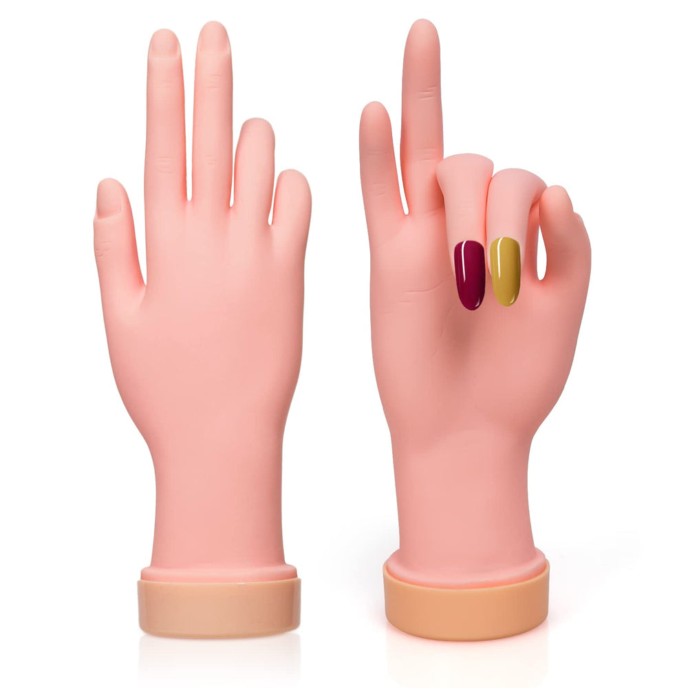 Krofaue right hand practice model for realistic nail art training