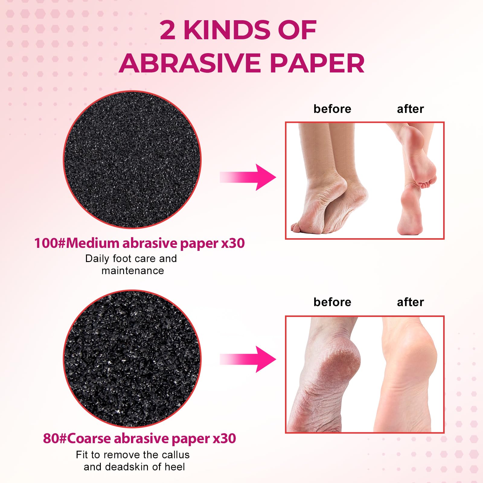 Krofaue sandpaper disc back adhesive close‑up for easy attachment