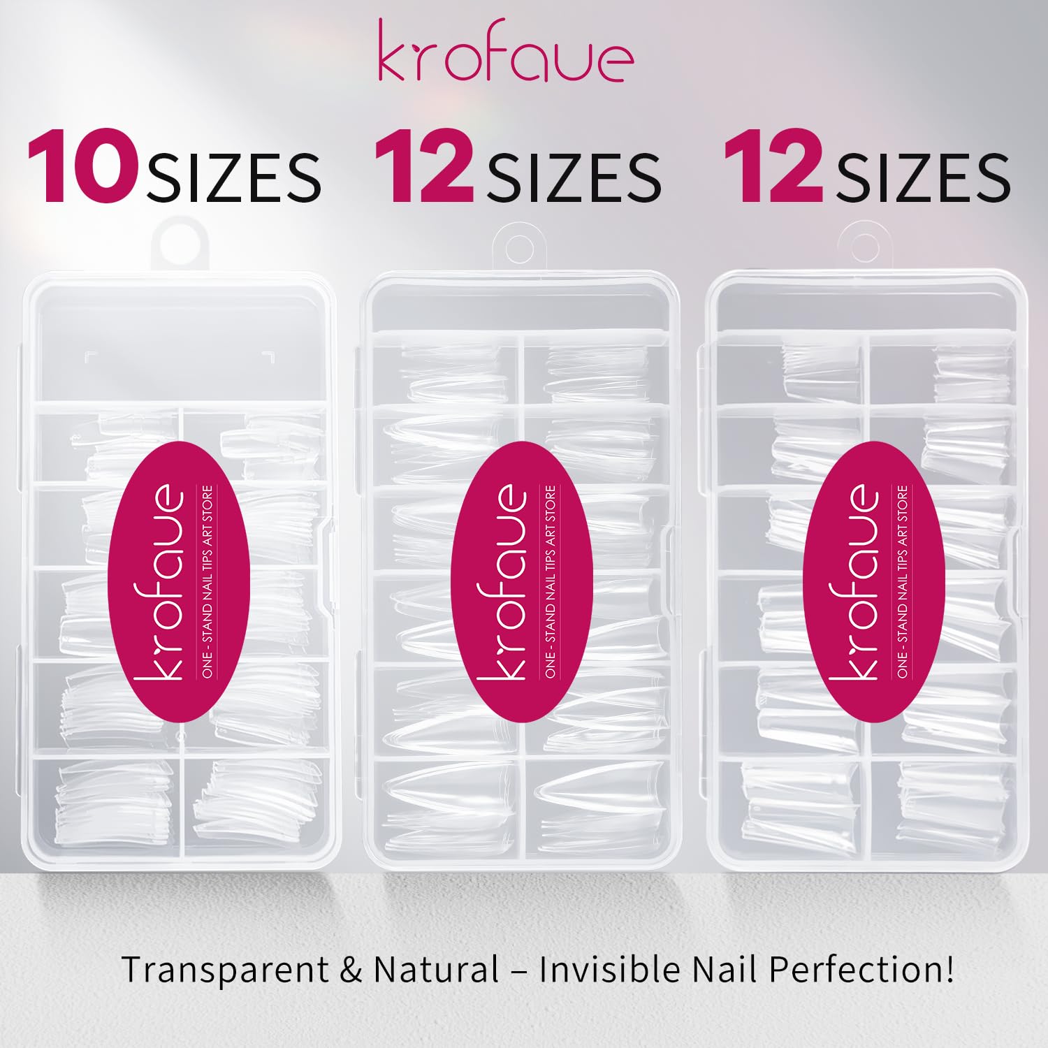 krofaue tips frances claros, versatilidad para diseños variados.