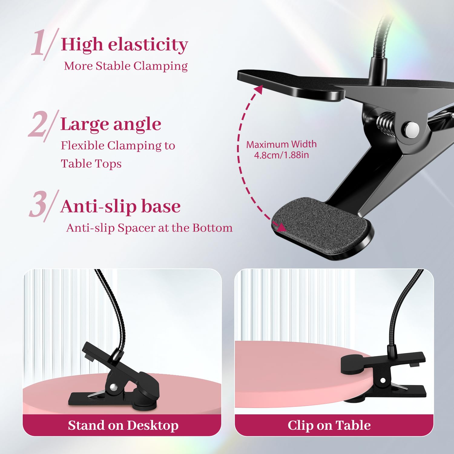 Krofaue lamp supports a wide range of gel types and nail tasks.