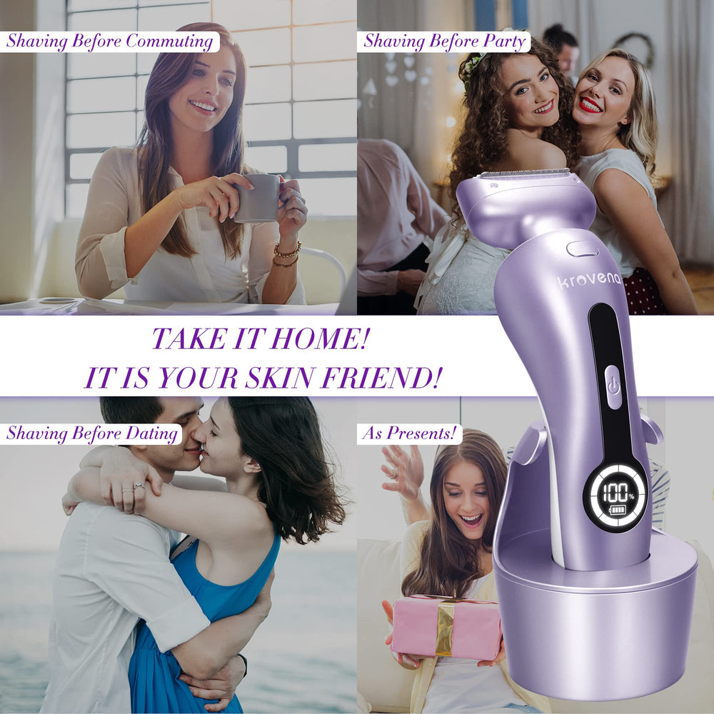 Krovena bikini and underarms trimmer for precise shaping