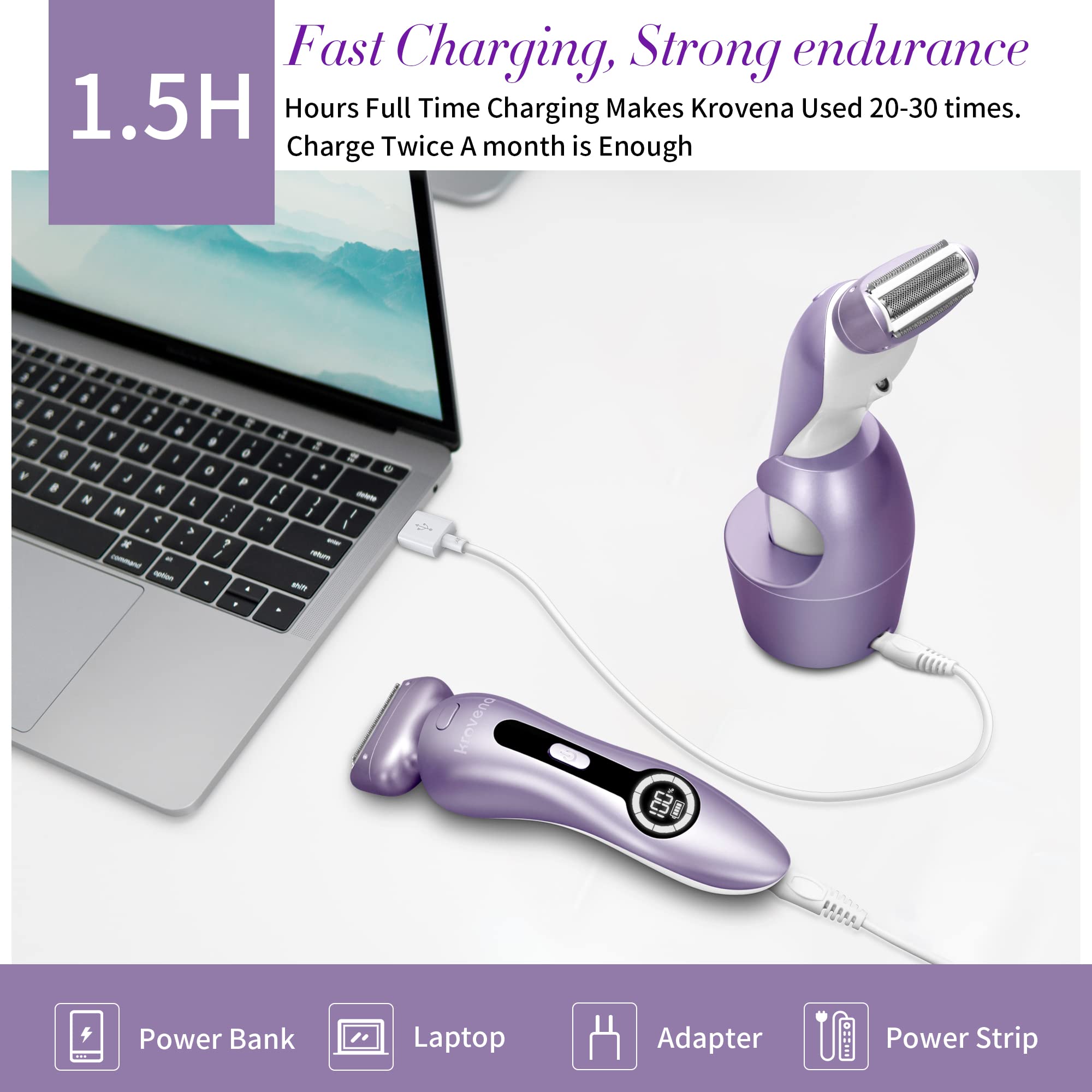 Krovena hypoallergenic stainless steel blades for sensitive skin