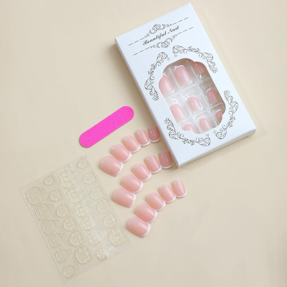 KRTBKR uñas adhesivas fáciles de aplicar para una manicura rápida