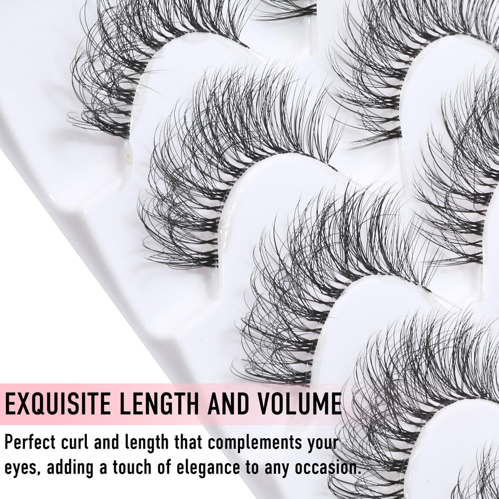 KSYOO 3D fluffy faux mink lashes add volume with a natural finish.