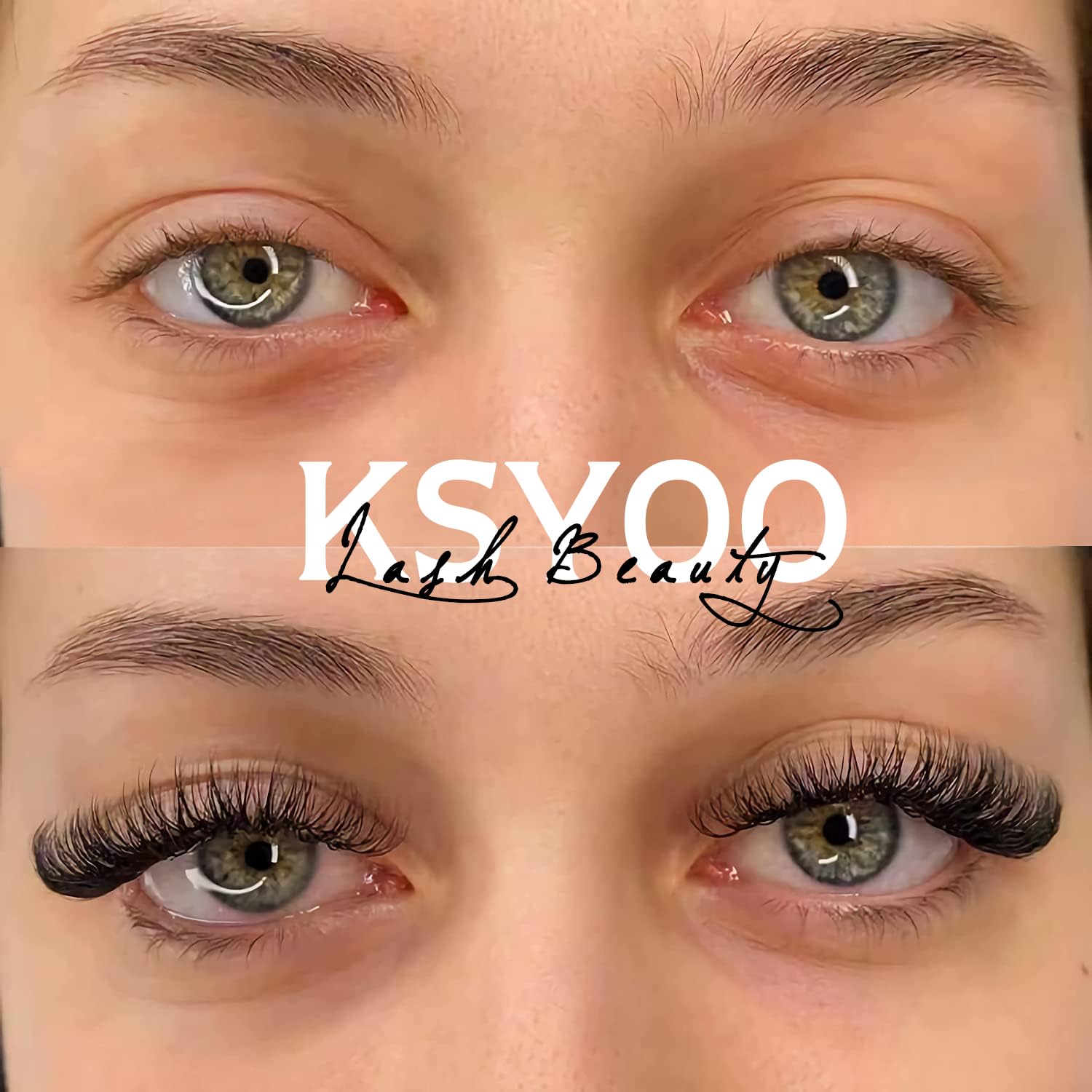 KSYOO clear band lashes blend invisibly with natural lashes for seamless daily wear