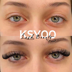 KSYOO clear band lashes blend invisibly with natural lashes for seamless daily wear