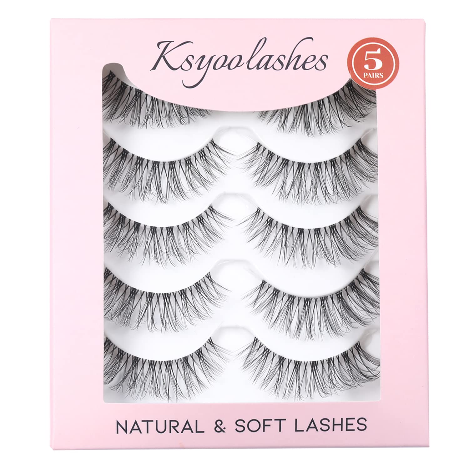 KSYOO easy-apply clear-band lashes simplify daily beauty routines.
