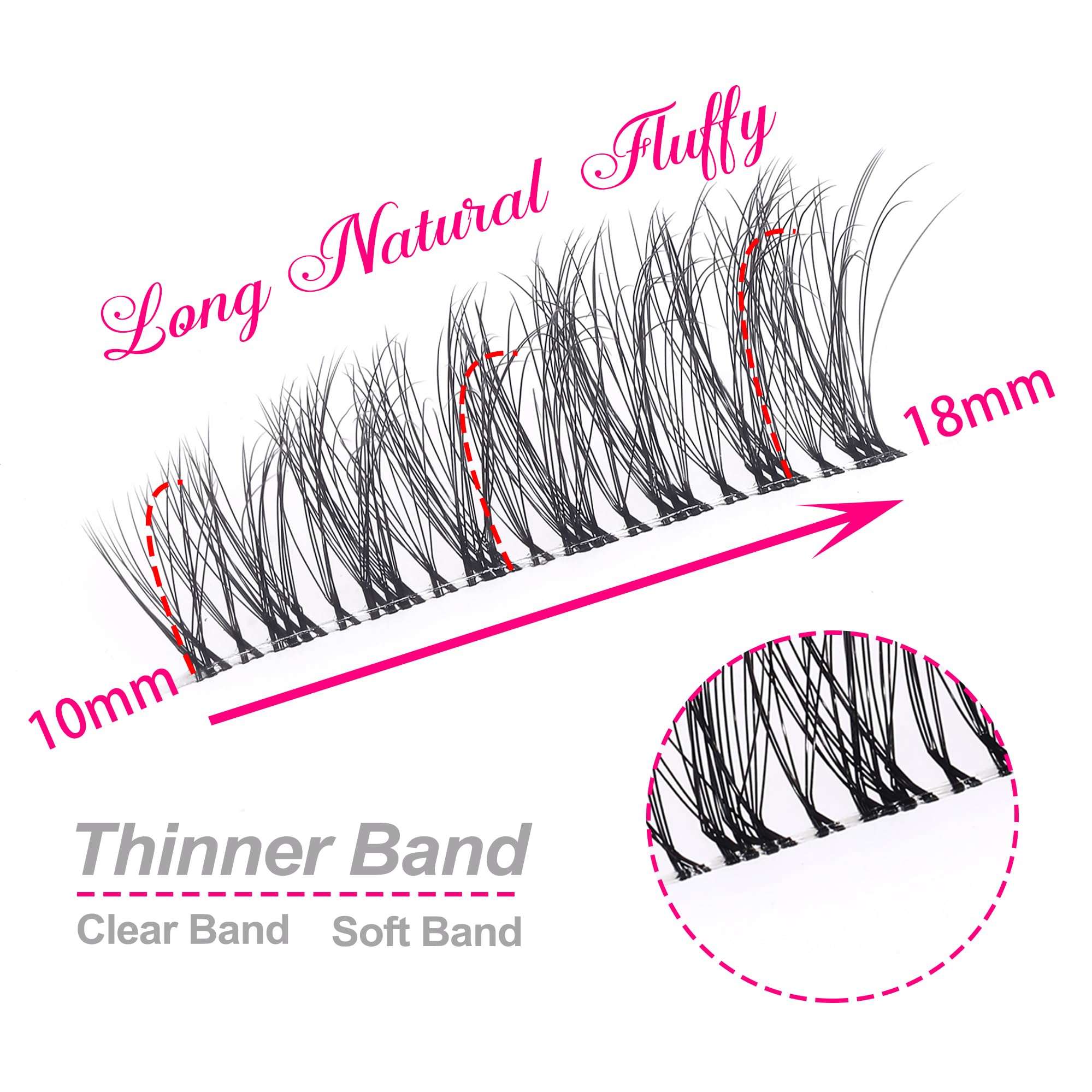 KSYOO natural lashes pack offering versatile wear from day to night.