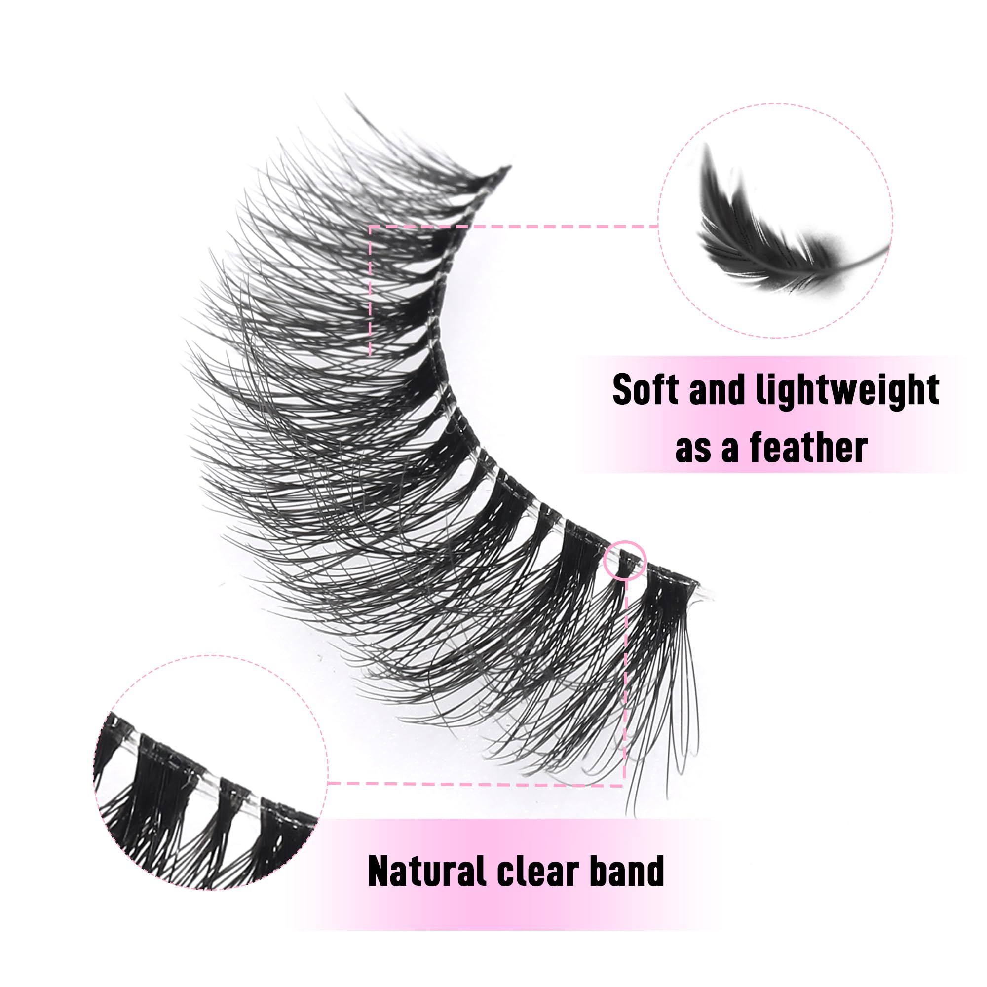 KSYOO Russian-style strip lashes deliver dramatic lift with light-weight feel