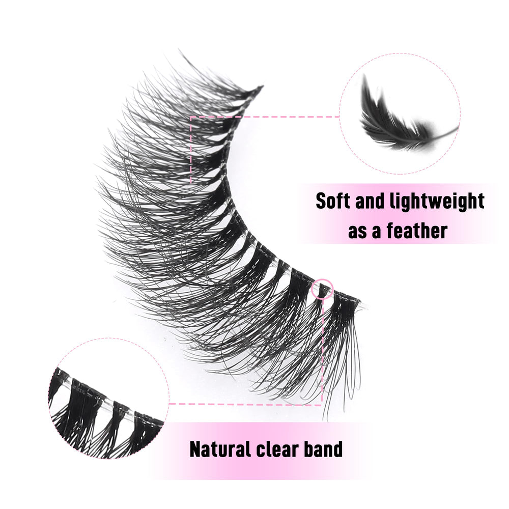 KSYOO Russian-style strip lashes deliver dramatic lift with light-weight feel