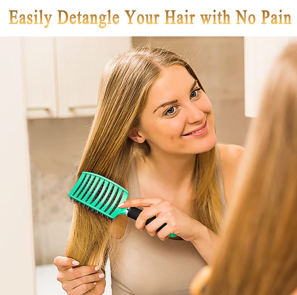 KTKUDY detangling brush suitable for wet or dry hair