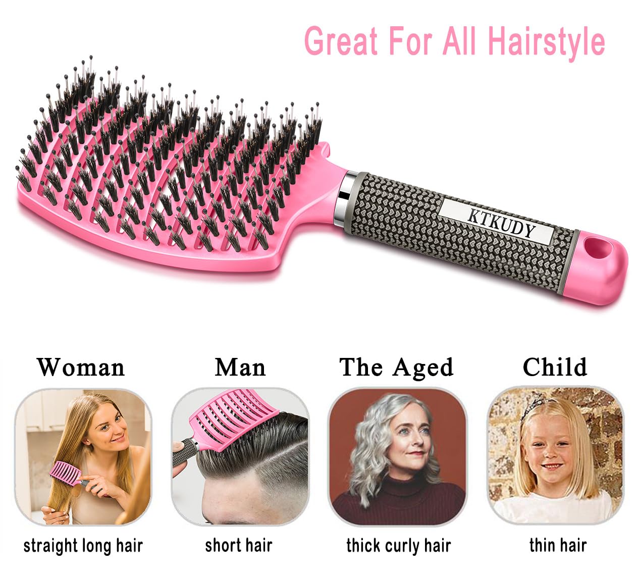 KTKUDY detangling brush makes gifting easy for loved ones.