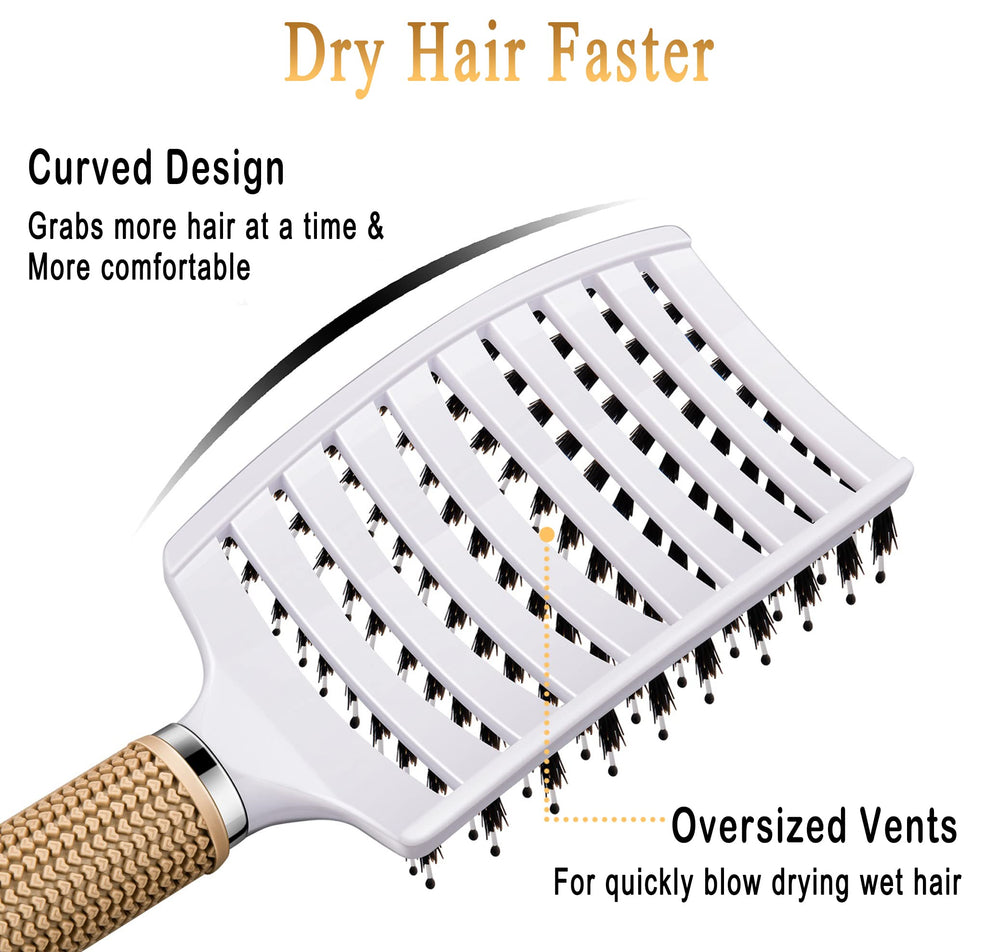 KTKUDY detangling brush suited for kids and adults for everyday use