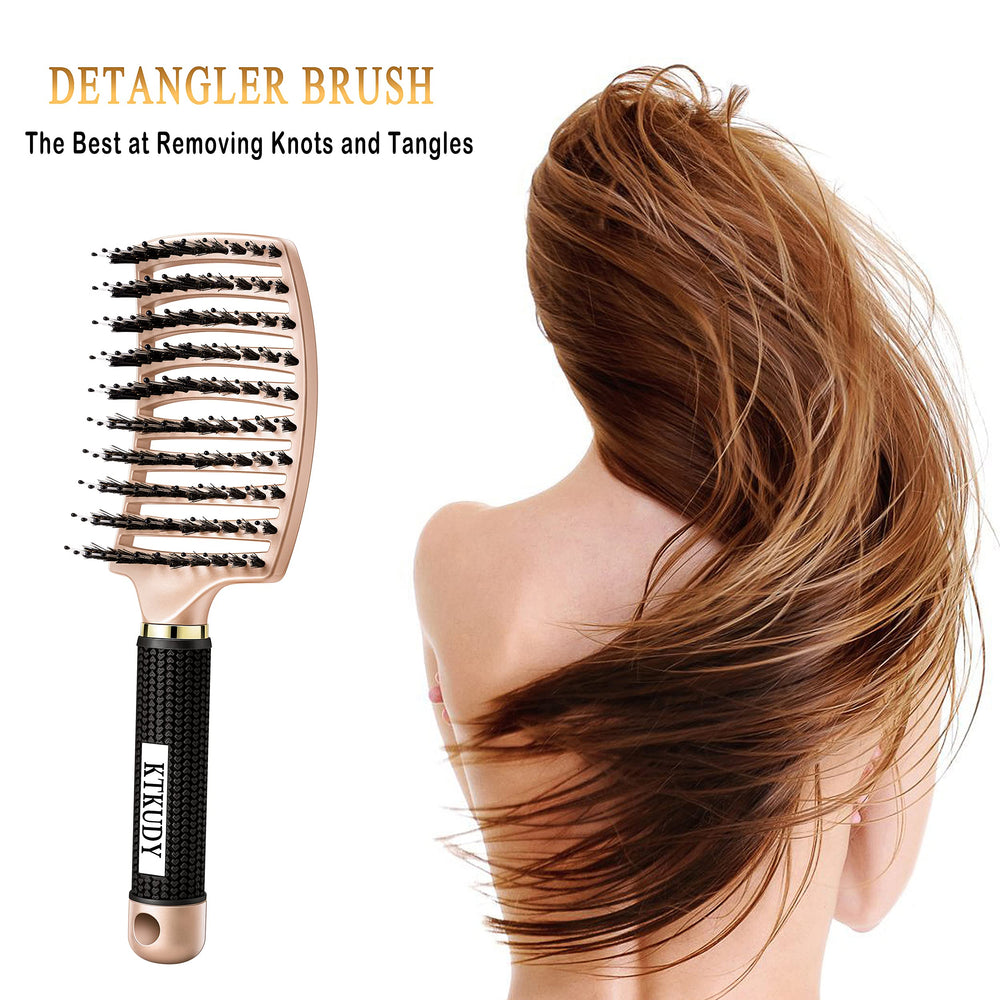 KTKUDY vented detangler shows airflow for faster drying