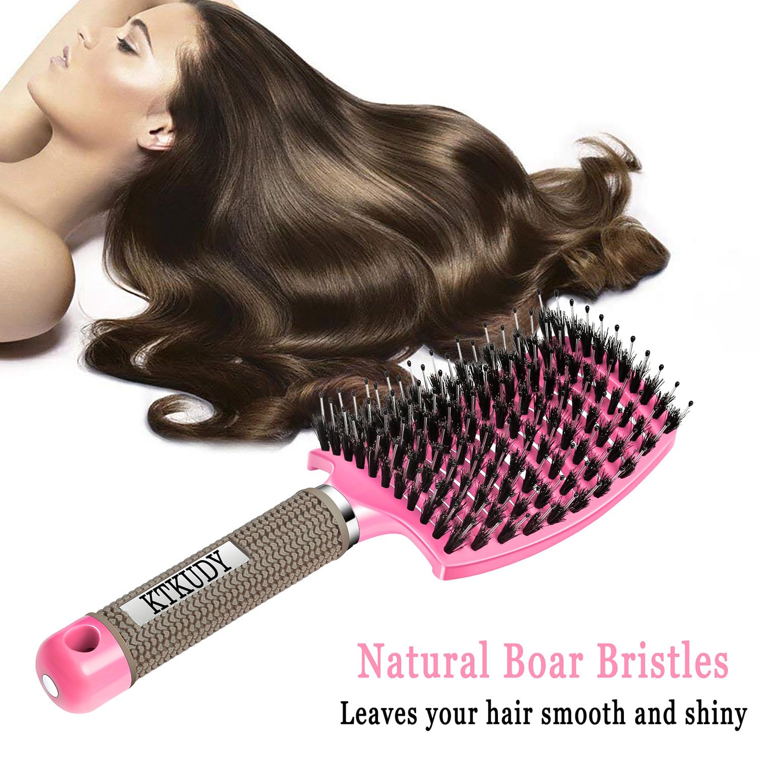 KTKUDY vented detangler speeds up drying by allowing airflow.