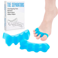 KTSAY silicone toe separators blue for all day wear and toe alignment
