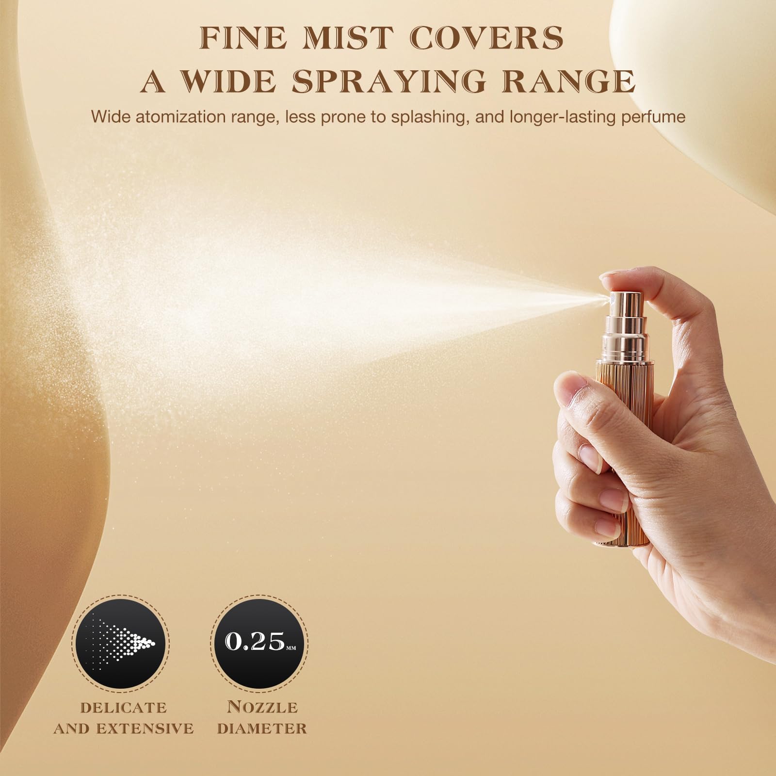 Kuangre leak-proof travel bottle keeps fragrance without spills