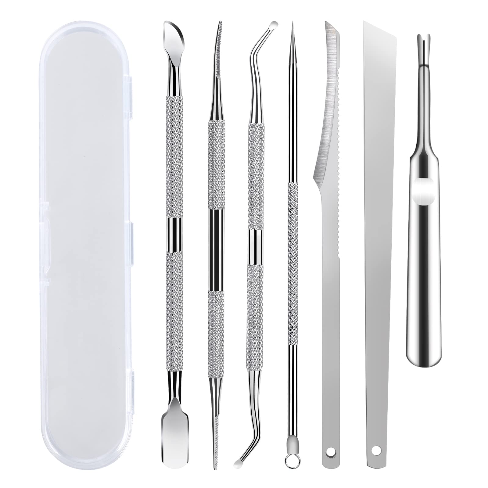 KuanStore 7-pack ingrown toenail tool kit in a case for convenient at-home care