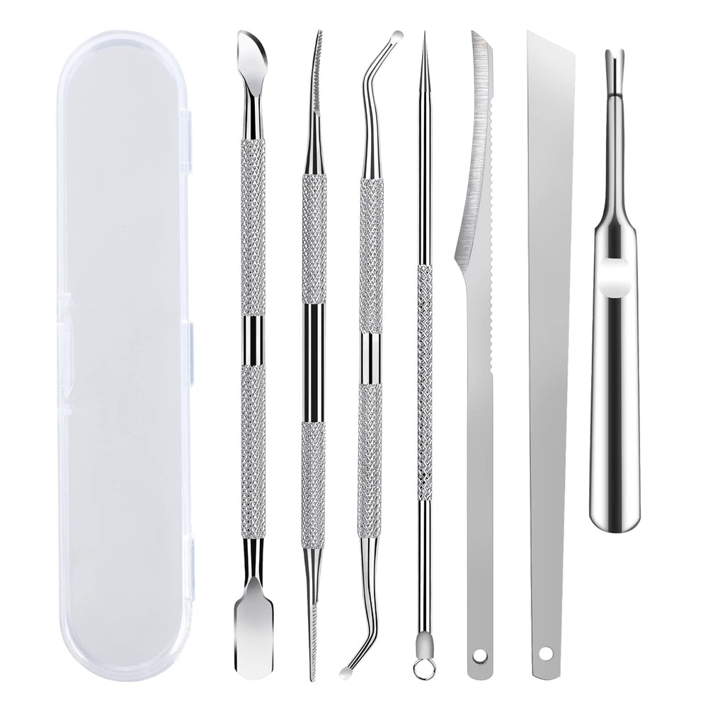 KuanStore 7-pack ingrown toenail tool kit in a case for convenient at-home care
