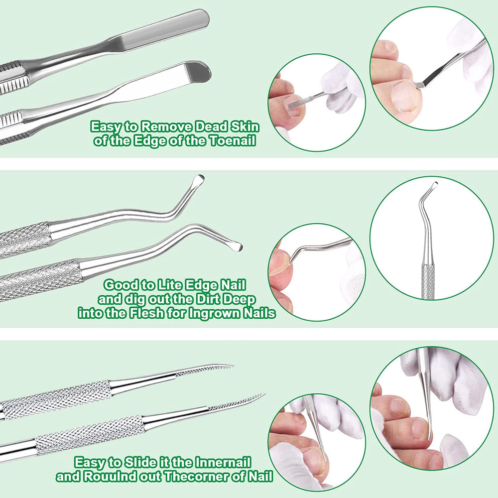 KuanStore rust-resistant materials ensure long-lasting toenail care tools