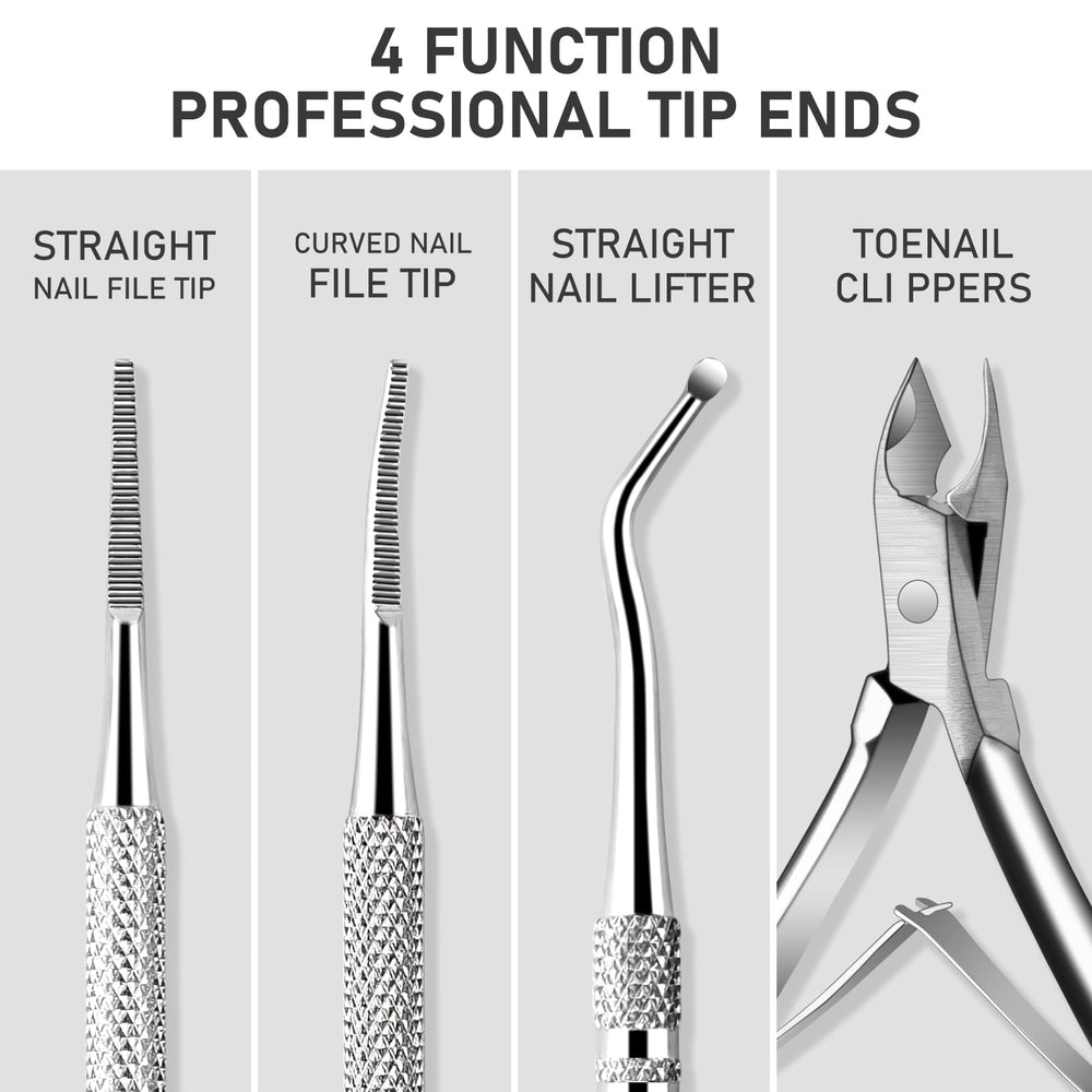 KuanStore ingrown toenail file with soft grit for smooth edges.