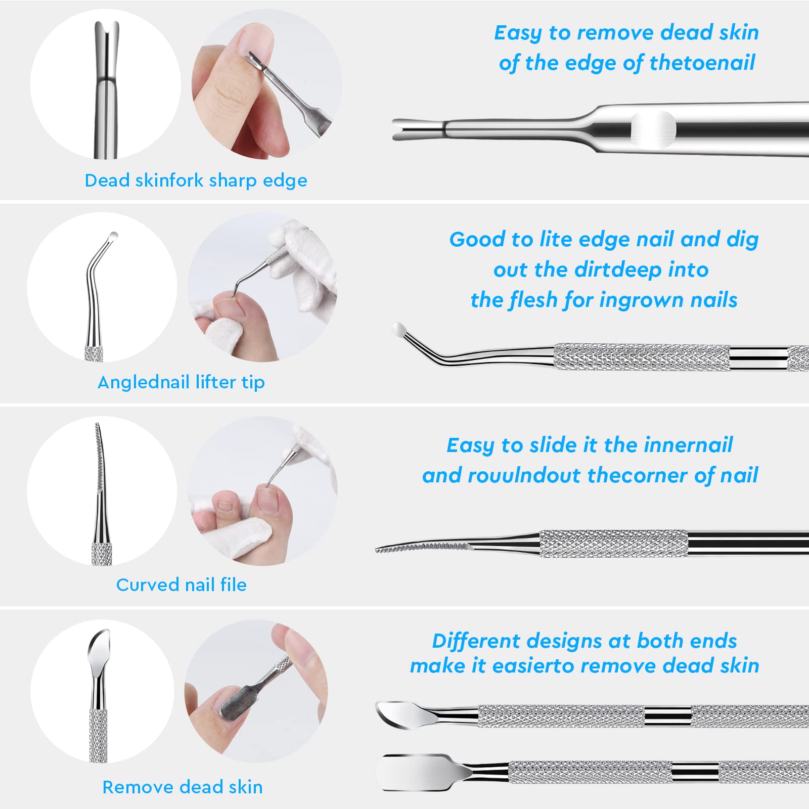 KuanStore lifter tool demonstrating gentle nail reshaping and control