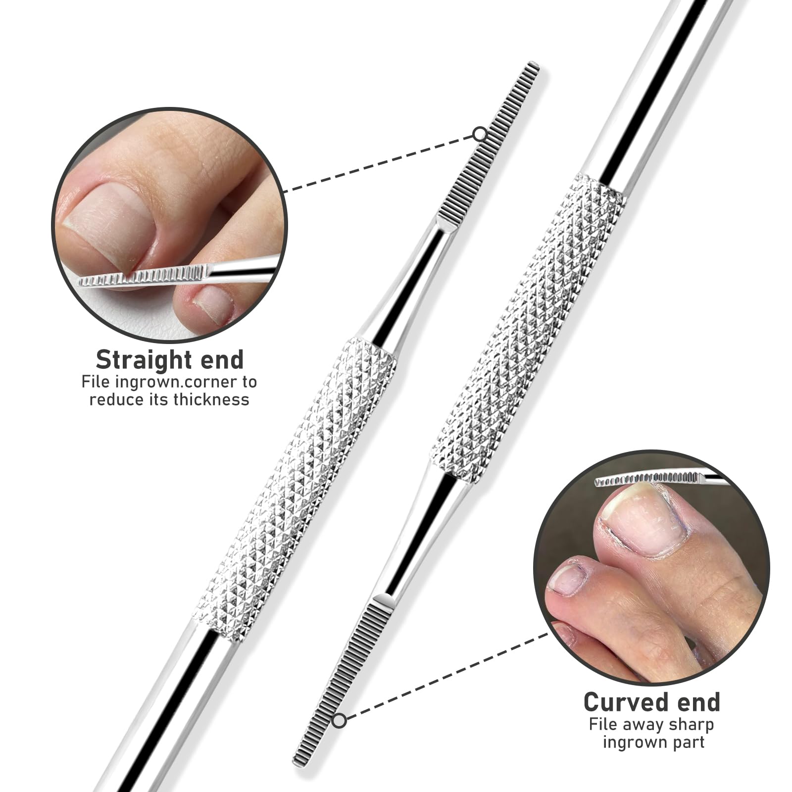 KuanStore professional-grade pedicure tools kit for convenient at-home maintenance.