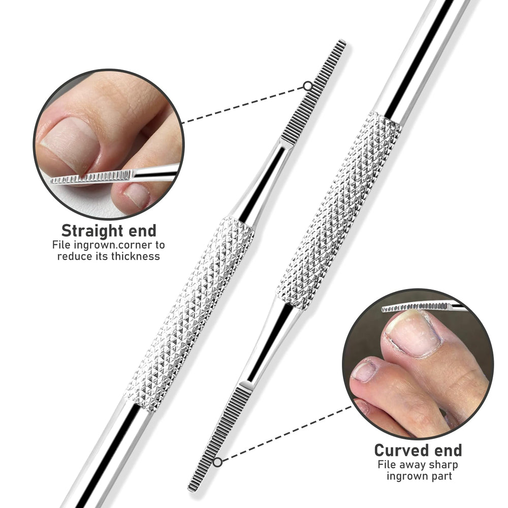 KuanStore professional-grade pedicure tools kit for convenient at-home maintenance.