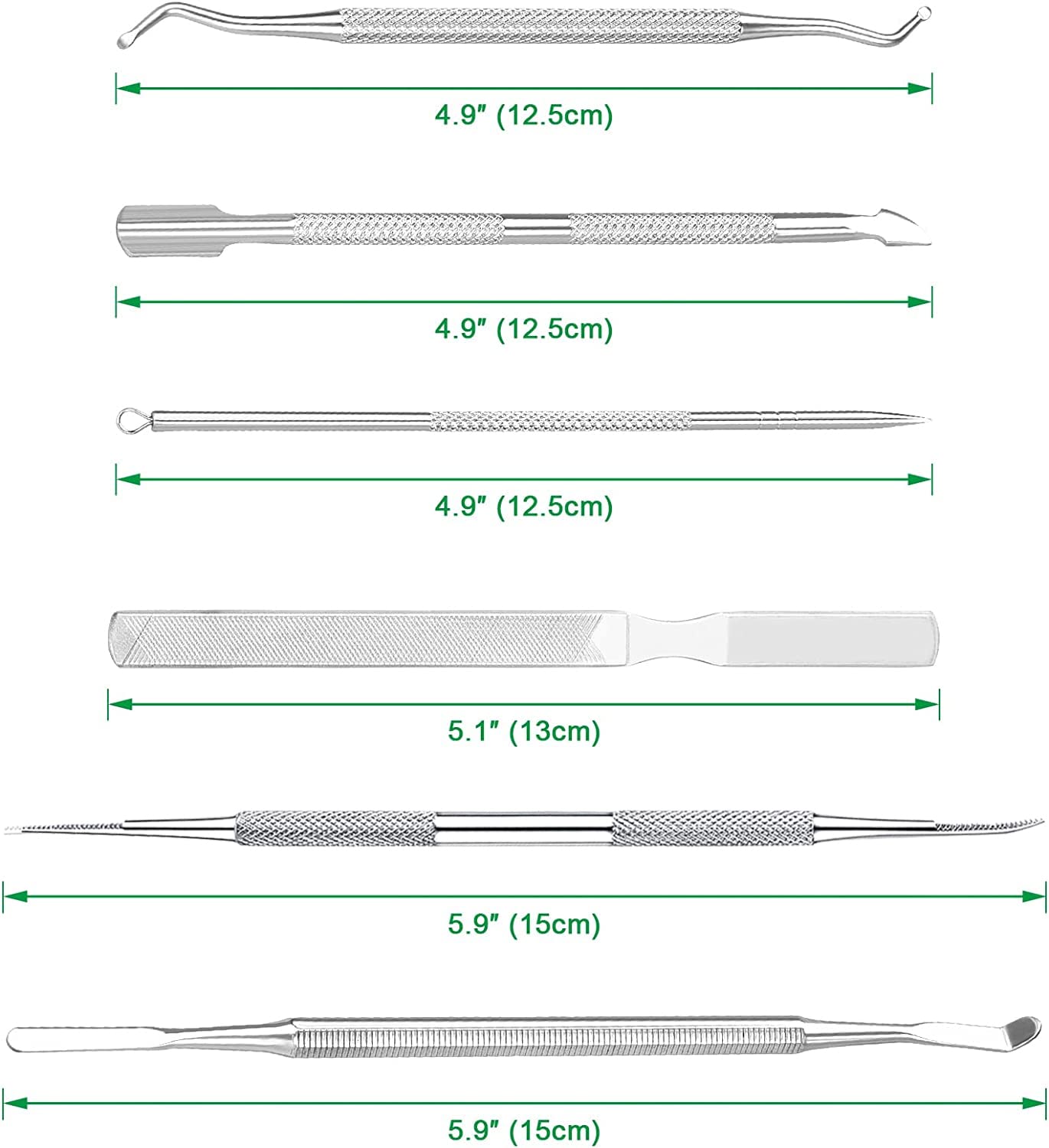 KuanStore professional surgical steel pedicure tools for durable use