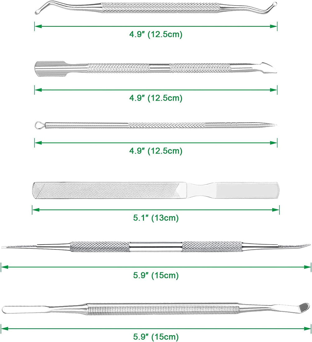 KuanStore professional surgical steel pedicure tools for durable use