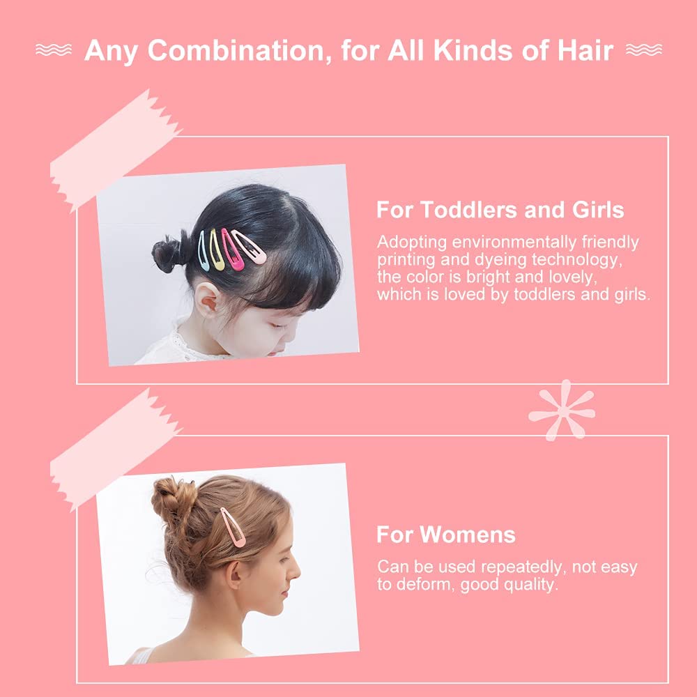 KUBOM broches de pelo metal con ajuste seguro para todo tipo de cabello.