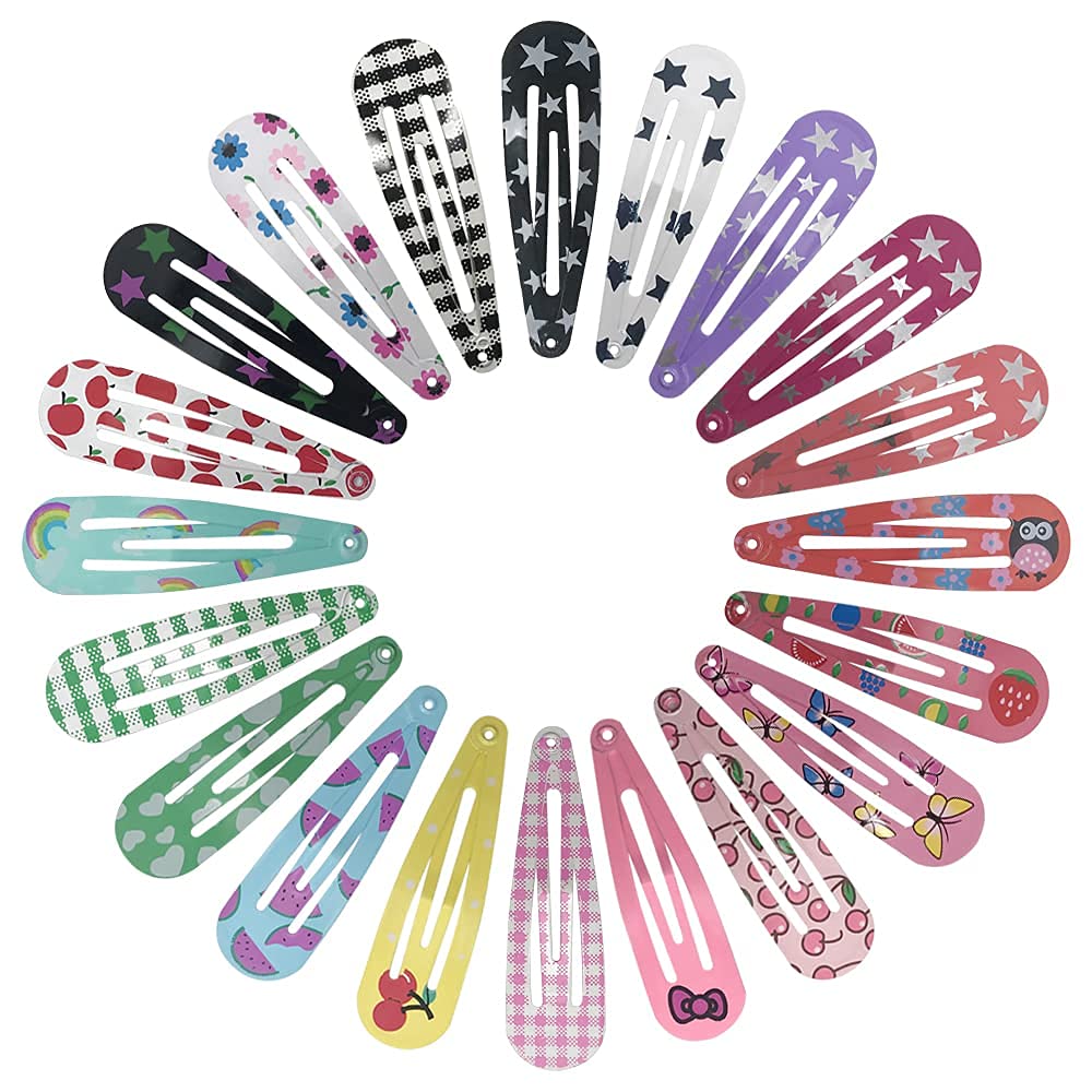 KUBOM broches de pelo metal con patrones nuevos para estilos divertidos y duraderos.