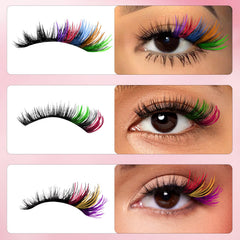 KUCKOW 14mm colored lashes offering natural-looking length options.