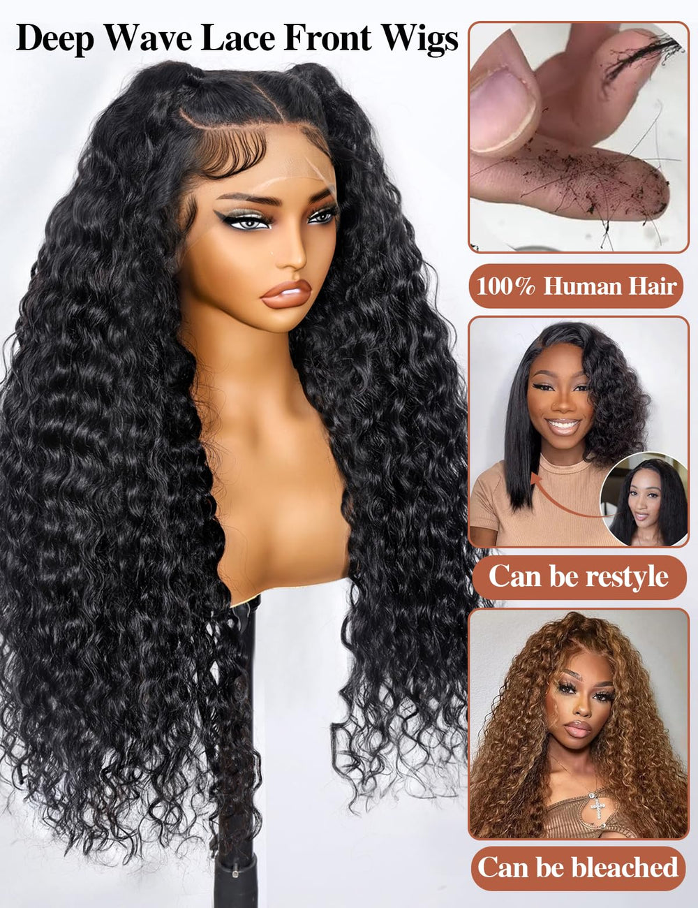 Kucmir 13x6 HD lace front wig line-part for seamless scalp appearance