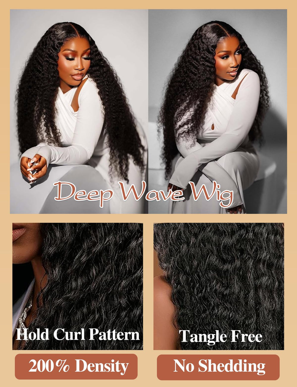 Kucmir pre-plucked baby hair detail for natural hairline