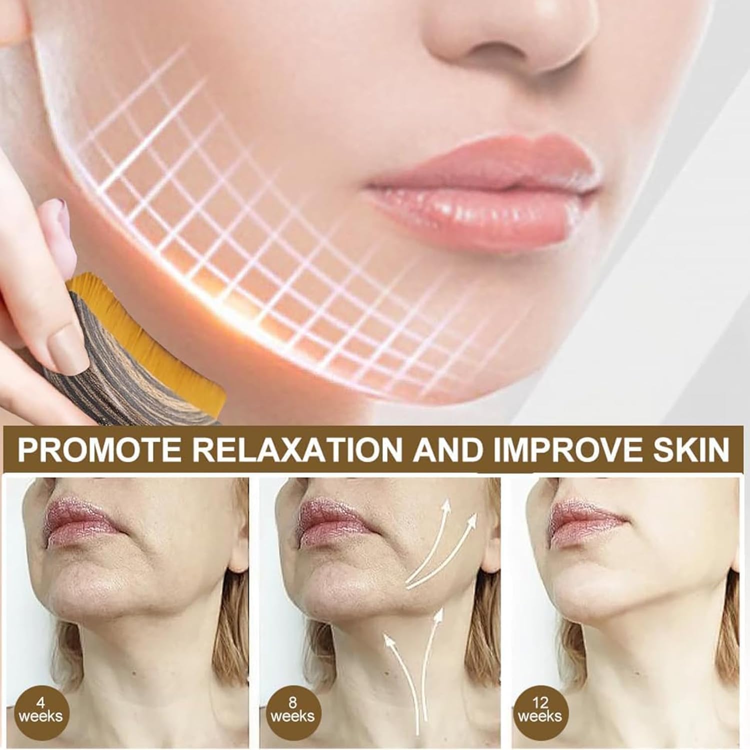 KUHEE minimalist contour brush aids efficient facial massage and relaxation