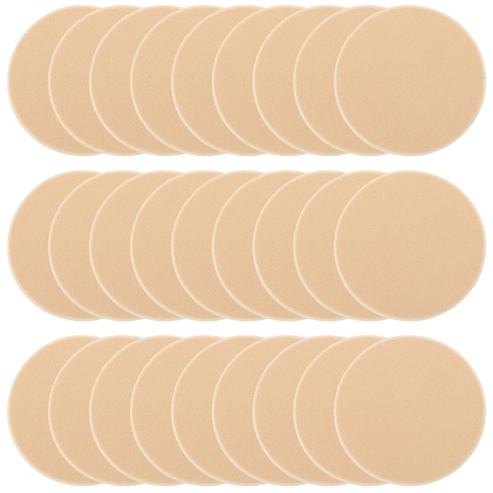 Kukiwhy 25-piece round soft makeup sponges pack for versatile blending