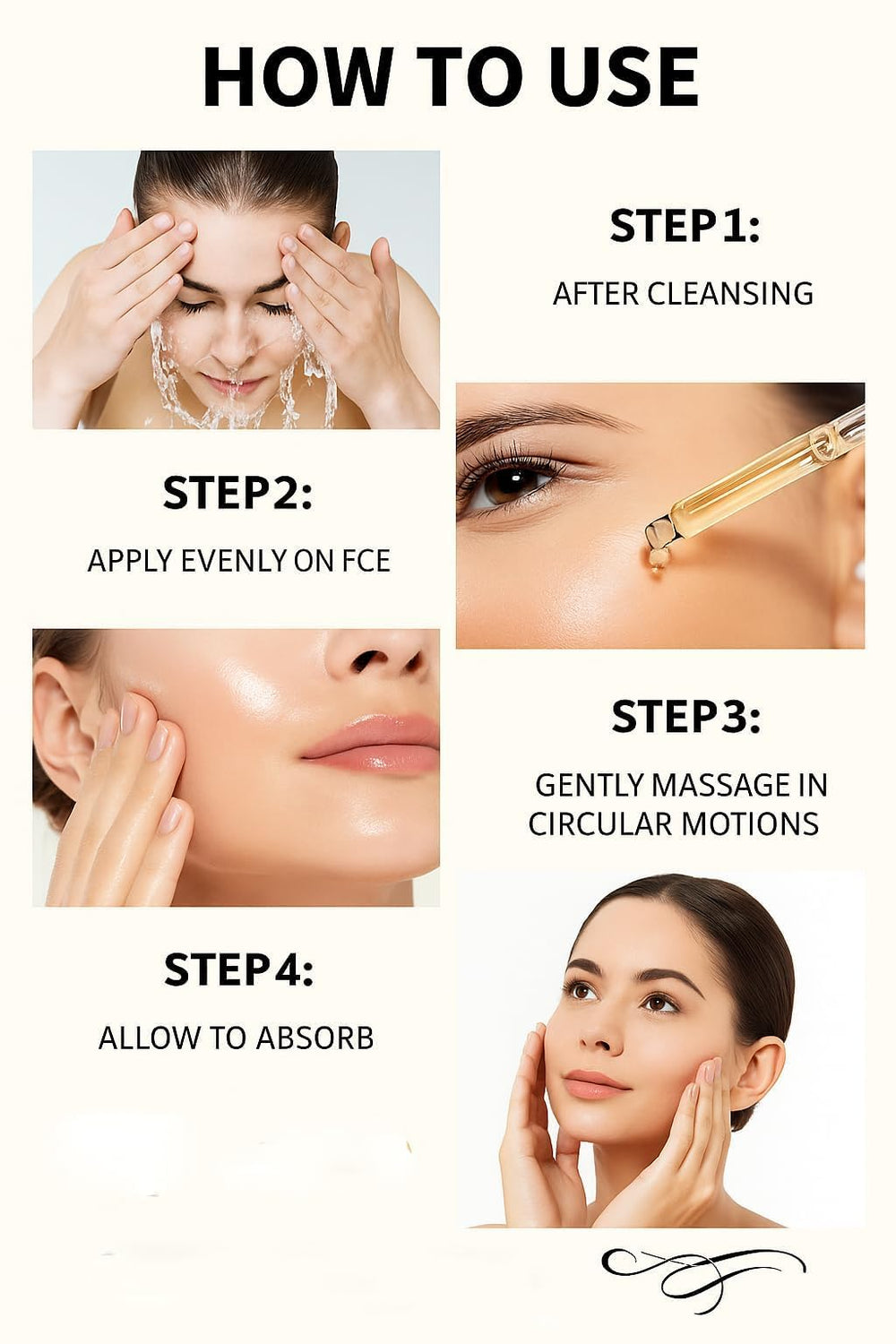 Textura cremosa de KUKSY Olavita Serum para piel suave.