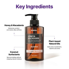 KUNDAL macadamia oil texture shot suggesting deep hydration