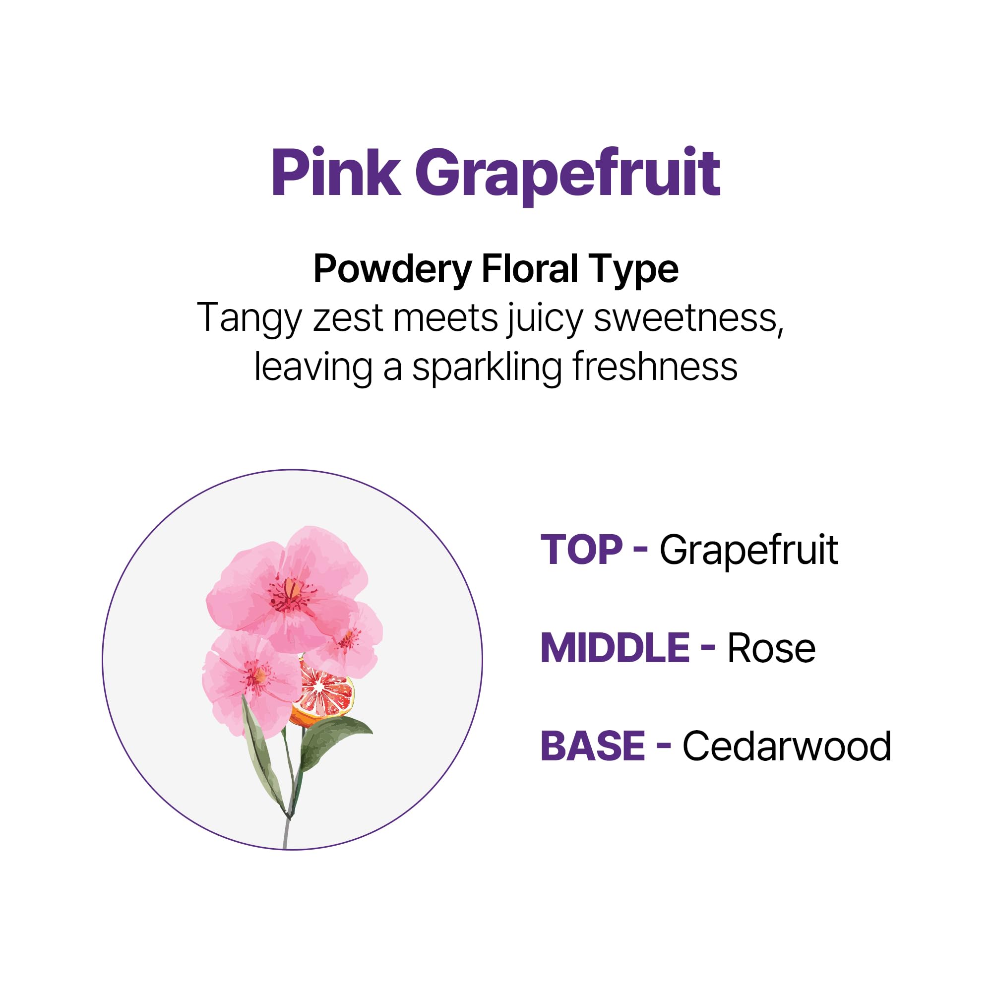 KUNDAL Pink Grapefruit scent shot conveying a fresh, long-lasting fragrance.